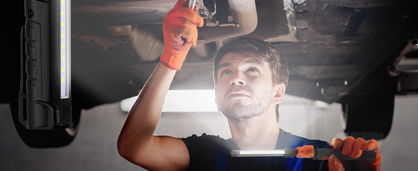 portable folding work light