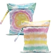 zcyxuuw 2 Pcs Wet Bag, Wet Dry Bag, Wet Bag for Swimsuit, Travel, Beach, Pool, Diapers, Dirty Yog...