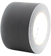 AMOGATO Black Gaffer Tape 1 InchX 33Yards 3Rolls - Waterproof, Tearable, Writable, Matte Finish -...