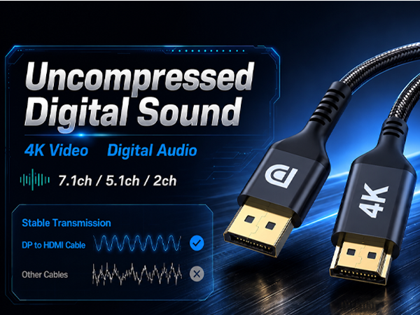 uncompressed digtital sound