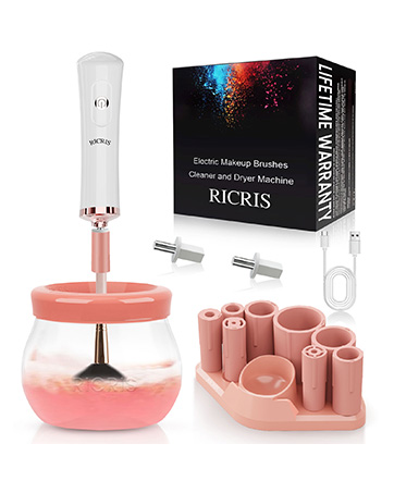 makeup brush cleaner peach