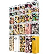 Airtight Food Storage Containers, Wildone BPA Free Plastic Cereal &amp; Dry Food Storage Containers f...