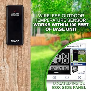 Sharp Atomic clock weather station La Crosse Marathon father's day gift birthday christmas