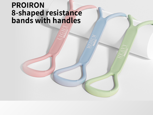 Resistance Bands with Handles Exercise Band with Stretch Figure 8 