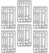 4 Pcs Erasing Shields Stainless Steel Drawing Template Shields Drafting Tools Small Tool for Adul...