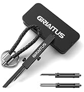 EDC Pocket Knife 2 in1 Keychain Tweezers Precision Multitool Knives Retractable Premium Anti-Stat...