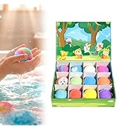 2026 New 12 Pack Bath Bombs with Surprise Inside, Ocean Toy Bath Salt Ball Sleeve Box Bath Bombs,...