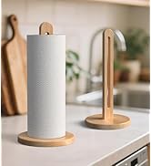 CHAUNCEY HOME Wooden Paper Towel Holder Stand for Jumbo Roll - Stylish Kitchen Paper Rack Bathroo...