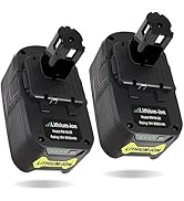 KUNLUN 18V 6.0Ah P108 Battery Replacement for Ryobi 18V Battery, Suitable for Ryobi 18V Lithium B...