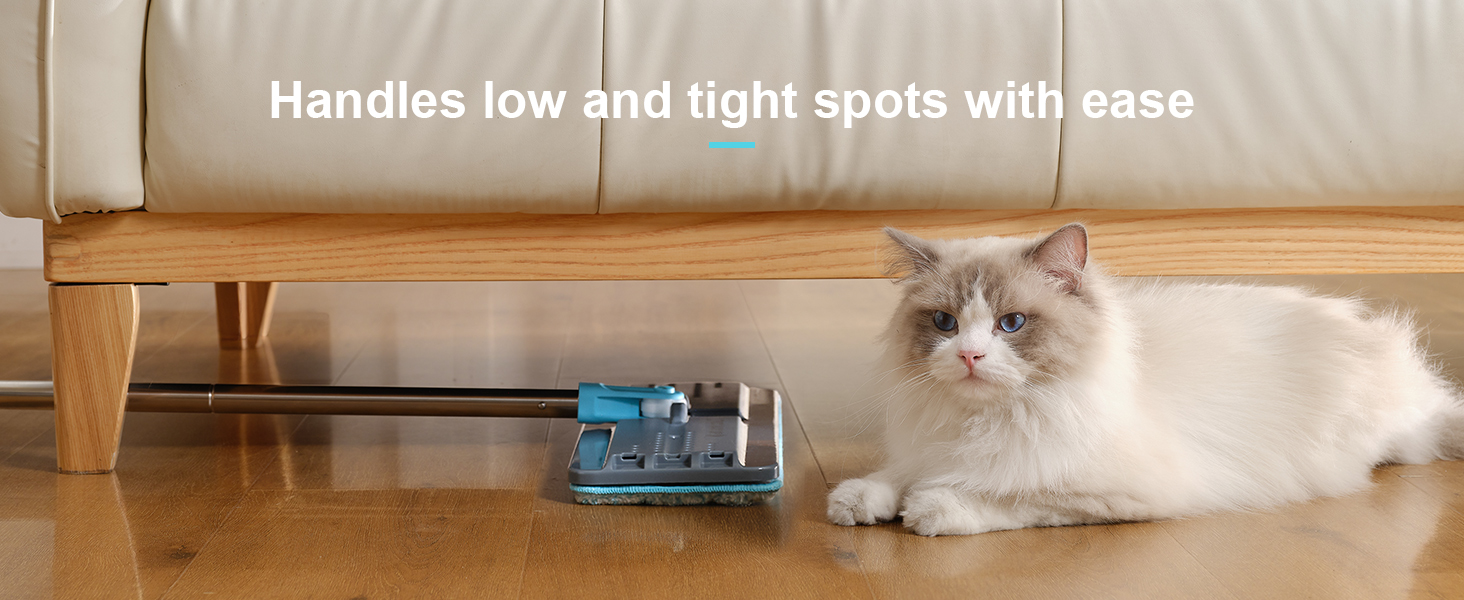 Handles low and tight spots with ease