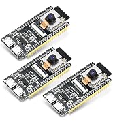 FORIOT 3Pcs ESP32-S3-CAM Development Board with OV2640 Camera, ESP32-S3-WROOM N16R8 Module with D...