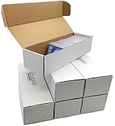 Fageverld Trading Card Storage Box with Dividers, Cardboard Card Storage Box with 2 Pack of 10 Ca...