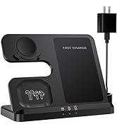 Wireless Charger for Samsung, 3 in 1 Charging Station for Samsung Devices and Android, LED Indica...