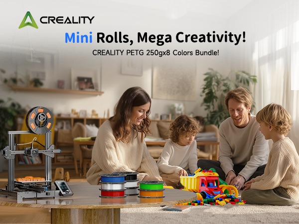 creality 1.75mm 3d printing filament petg 1kg black