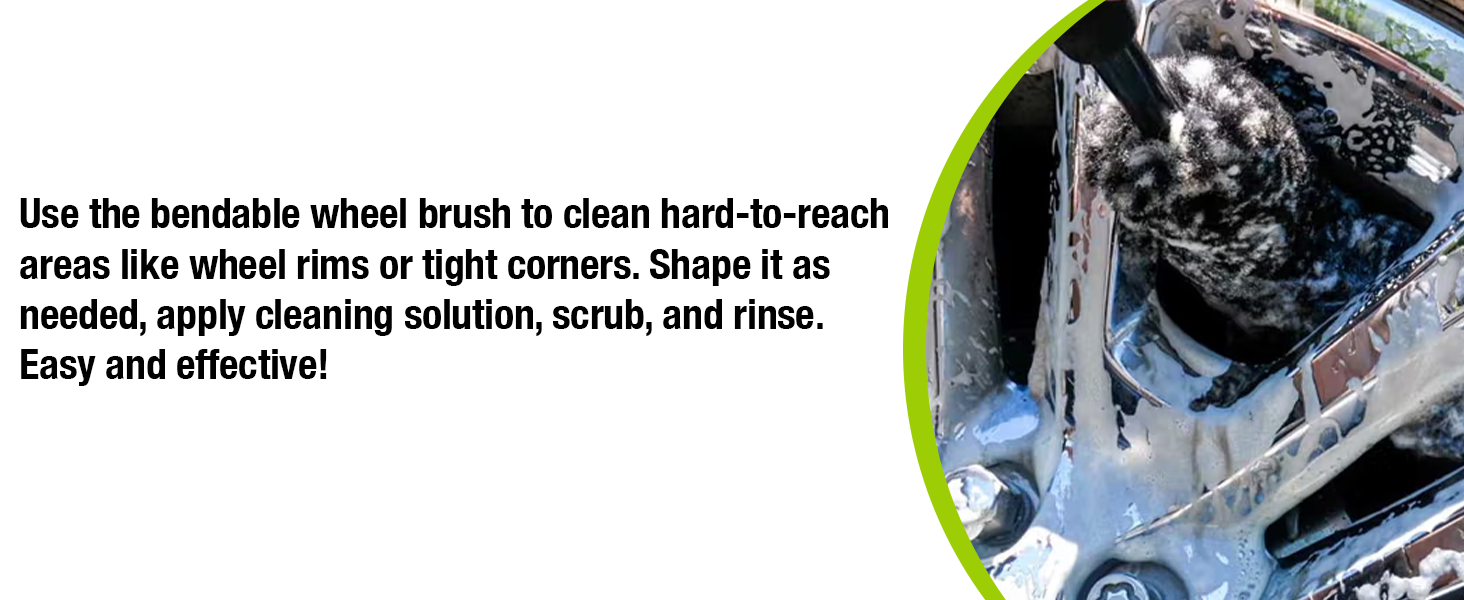 exoforma wheel brush car detailing products carwash cleaner