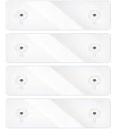 Bakzon 4 Pack Shower Caddy Adhesive for Replacement, Strong Transparent Adhesive for Caddy Sticky...