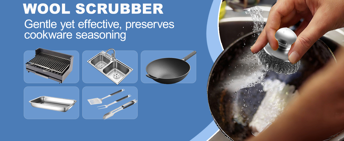 steel wool scrubber