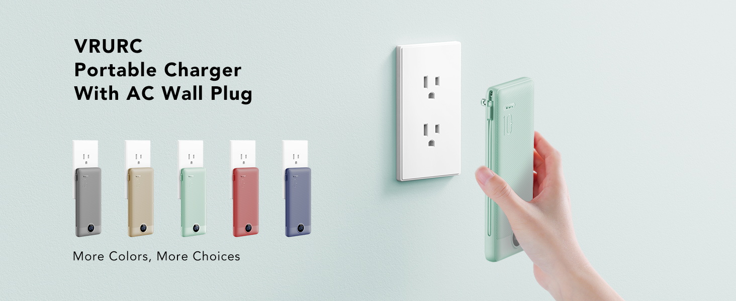 power bank for travel with wire