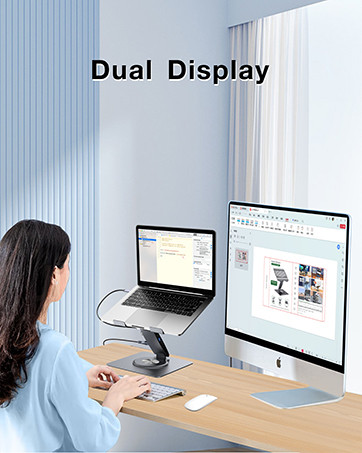 Dual display docking station