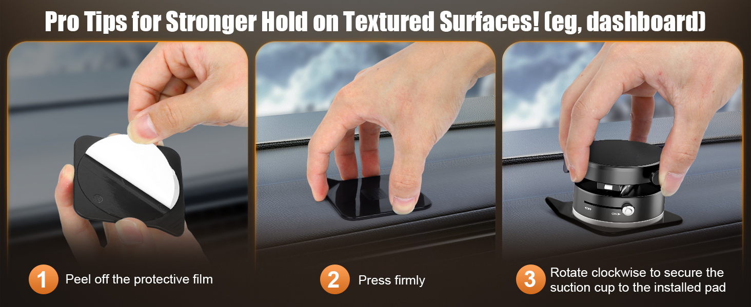 magnetic suction phone mount
