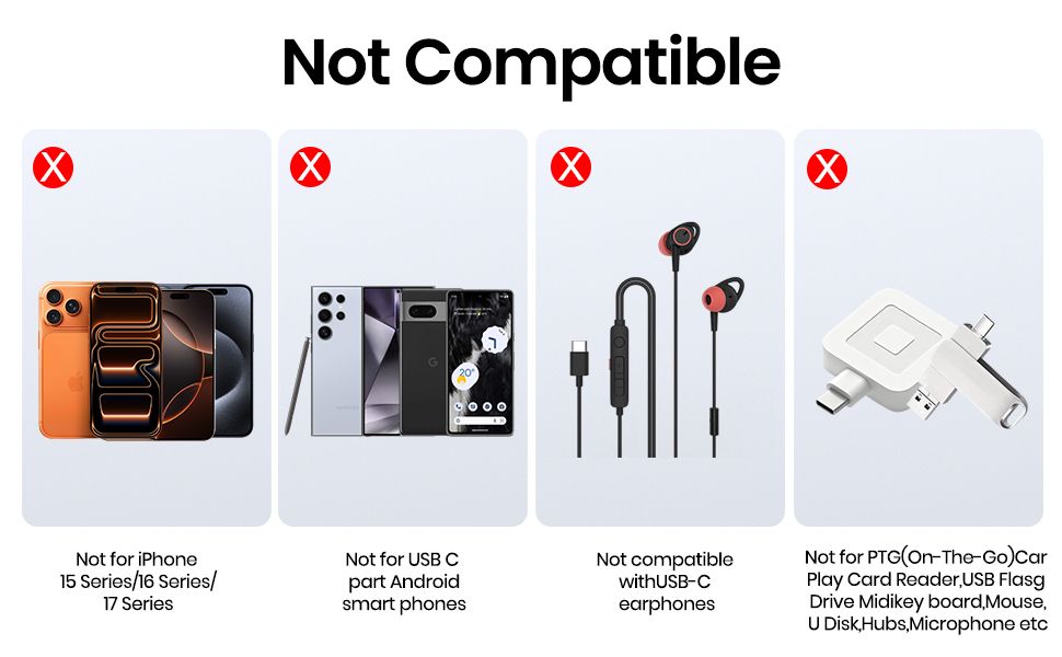 Lightning to USB Type C Cable Adapter for iPhone