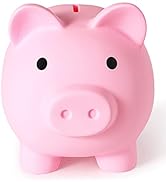 Large Piggy Bank, Unbreakable Plastic Money Bank, Coin Bank for Girls and Boys, Large Size Piggy ...