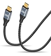 Duttek 240W USB C Charge Cable 3FT/1M, PD 3.1 USB C to USB C Cable, USB C Male to Male Nylon Brai...