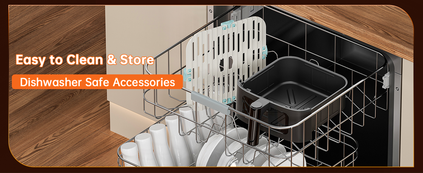 AIR FRYER small compact mini healthy oil free DISHWASHER SAFE