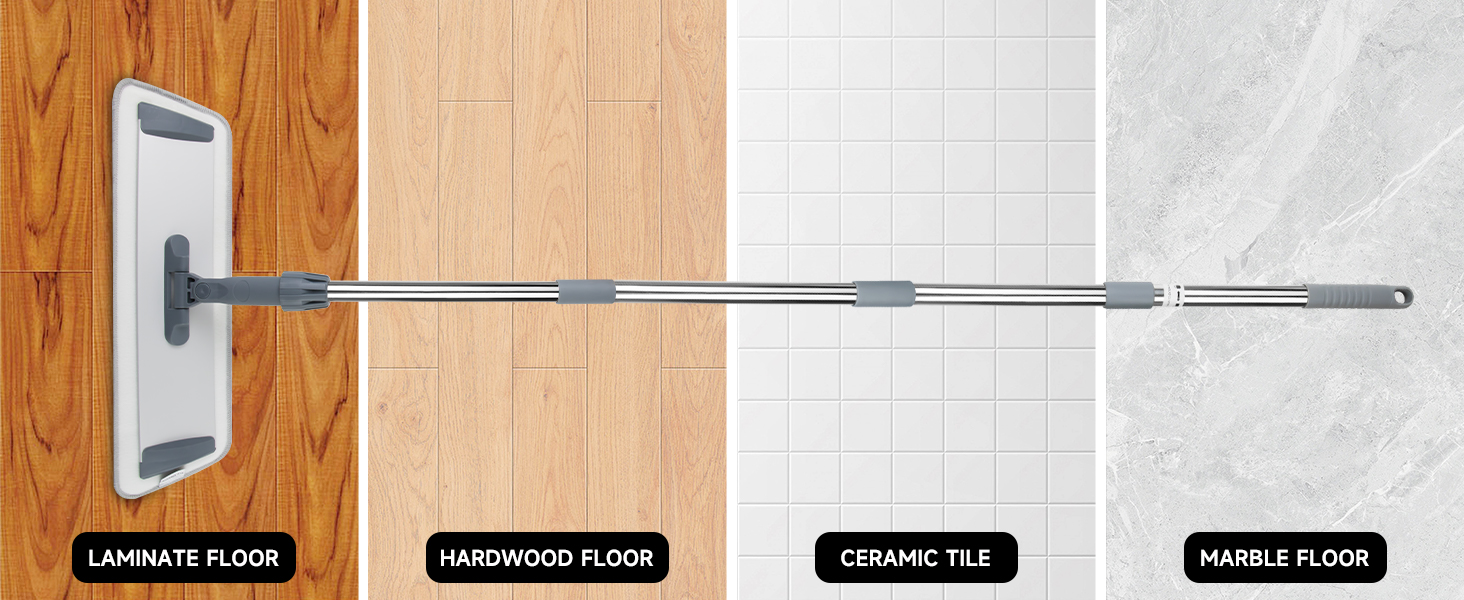 flat mop clean