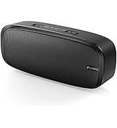 LENRUE Bluetooth Speaker, Wireless Portable Speaker with Loud Stereo Sound, Rich Bass, 12-Hour Pl...
