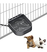 Petleso Heated Water Bowl for Indoor Pet, Hanging Dog Water Bowl for Kennel No Spill Heated Bowl ...