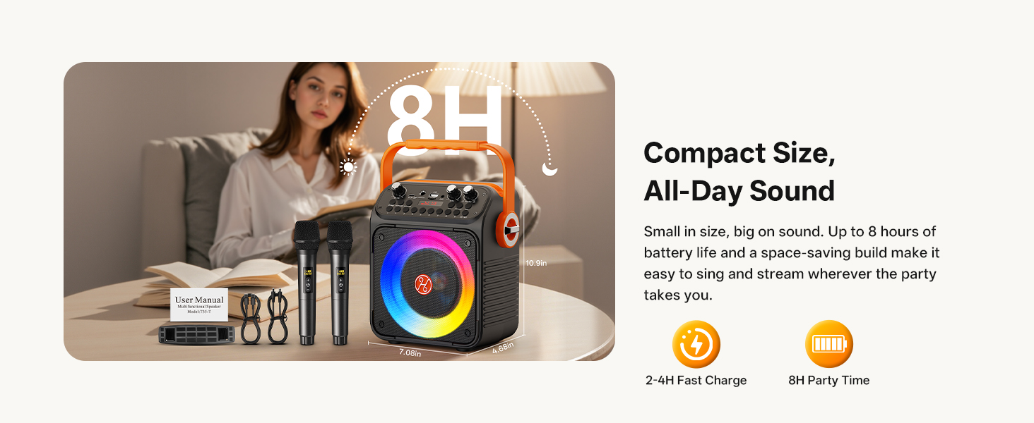 portable wireless karaoke speaker