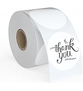 2" x2" Circle Direct Thermal Labels, 750 Direct Thermal Labels, Self-Adhesive Address Shipping Th...