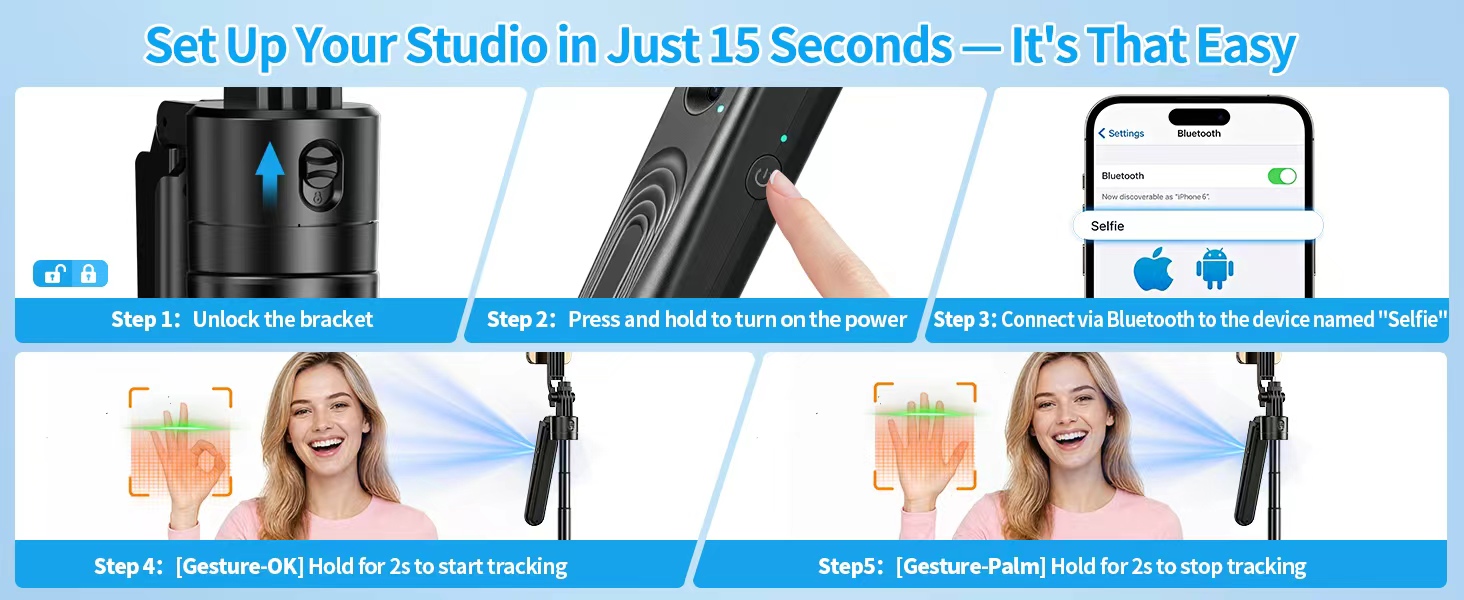 auto face tracking tripod