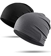 WTACTFUL 1Pack / 2 Pack Skull Caps for Men &amp; Women - Breathable 3D Mesh Running Caps for Cycling,...