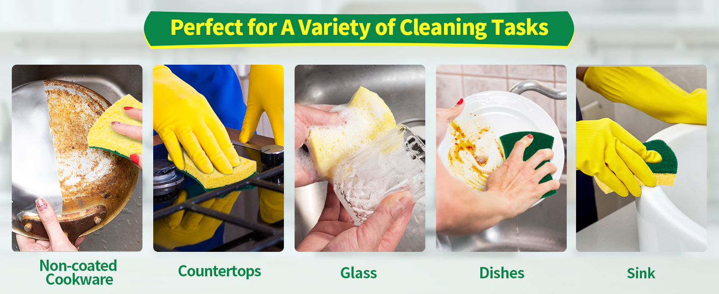 Multipurpose Durable Ergonomic Design Sponge
