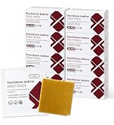 Disposable Iodine Wipes, Individually Wrapped Medical Iodophor Pads Bulk, Povidone Skin Prep Wipe...