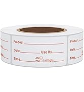 Hybsk 500pcs Freezer Labels for Food Storage Removable FIFO Use by Food Preparation Stickers Prep...