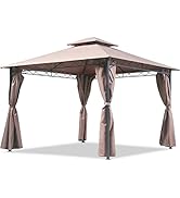 FDW Canopy Tent Gazebo 10' X 13' Grill Gazebo for Patios BBQ Outdoor Patio Large Garden Top Gazeb...