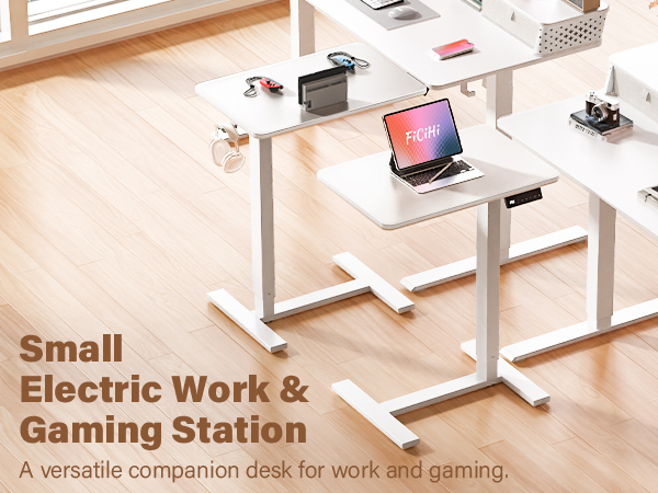 small electric office work gaming standing desk adjustable height
