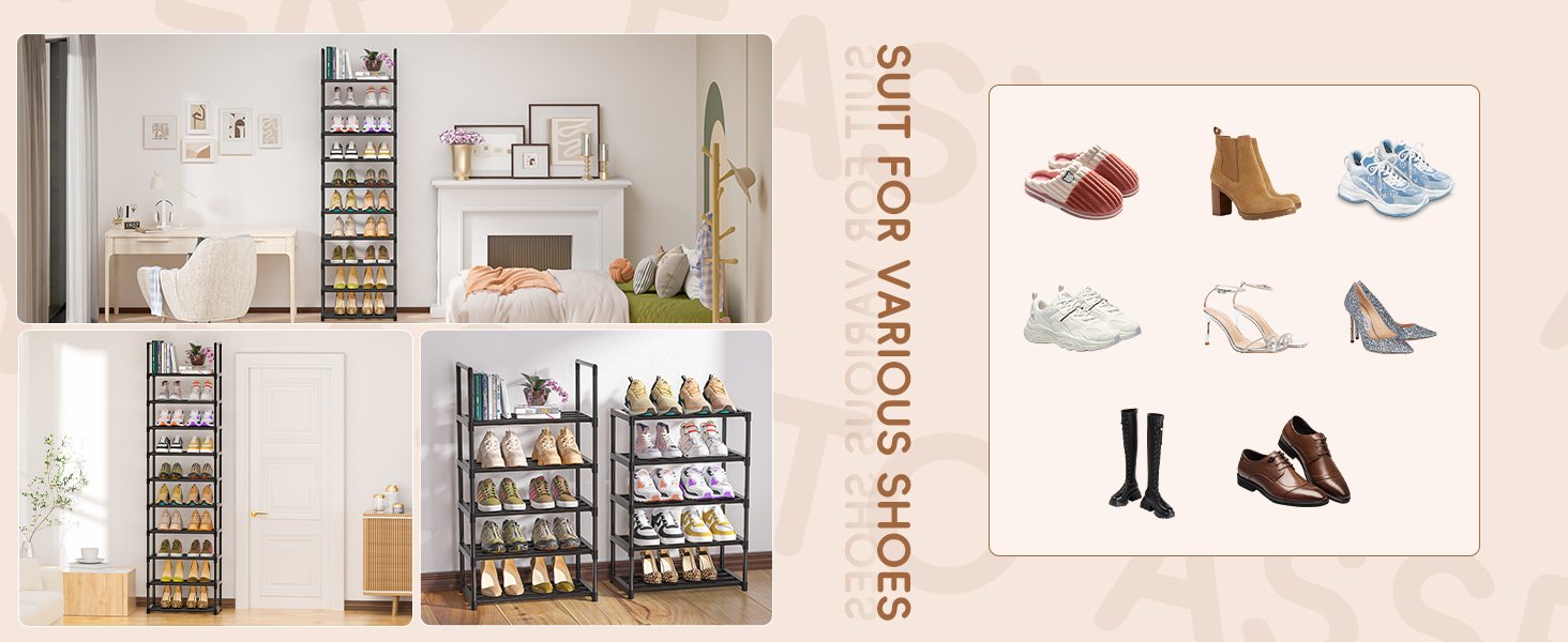 tall shoe rack