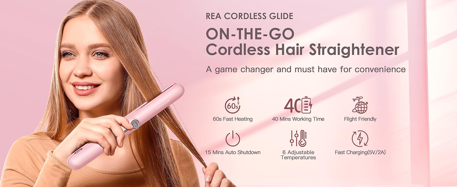 cordless hair straightener
