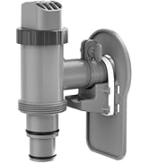 POOLHOUR Plunger Valve with Pipe Holder &amp; Pool Hose Adapter, Above Ground Pool Pump Replacement P...