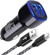 Car Charger for Samsung Galaxy A21 A11 A51 A20 A01 A10E A9 A50 A71 A12 A52 A15 A25 A14 A13 A53 A5...