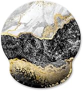 Atufsuat Ergonomic Mouse Pad with Wrist Support, Marble Memory Foam Wrist Rest Mouse Pads, Cute C...