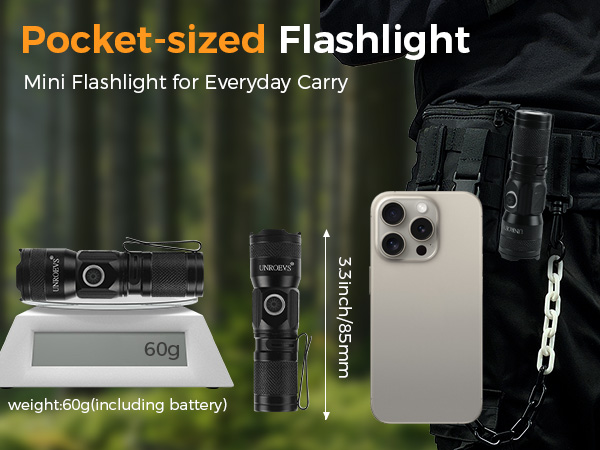 travel flashlight;small powerful flashlight;tiny flashlight