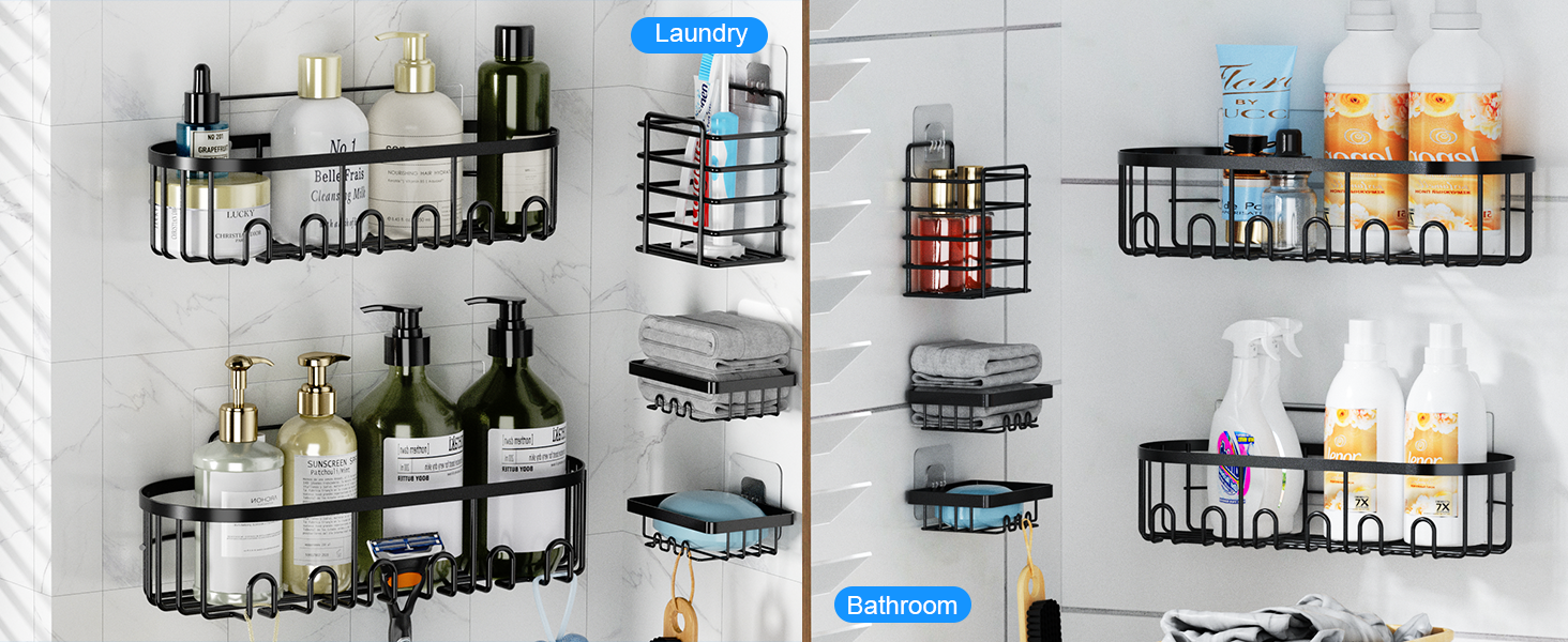Space-Saving Shower Storage
