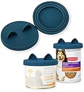 OHMO 2 Pack Dog Food Can Lids, (3,12, 14oz etc.) Universal Size BPA Free Silicone Covers for Cat ...