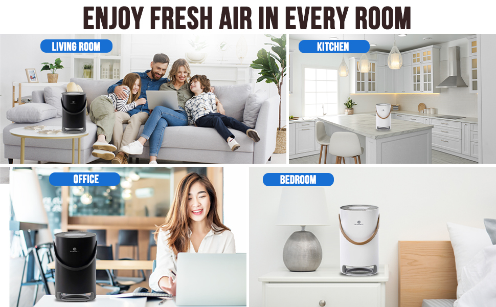 Air purifiers for home office bedroom kitchen home room clean fresh air 