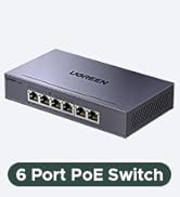 UGREEN Ethernet Switch Network Splitter 1000Mbps PoE